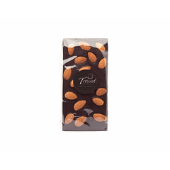 Barra chocolate amargo 71% cacao con almendras tostadas