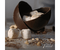 Bombas de chocolate semi amargo con marshmallow 