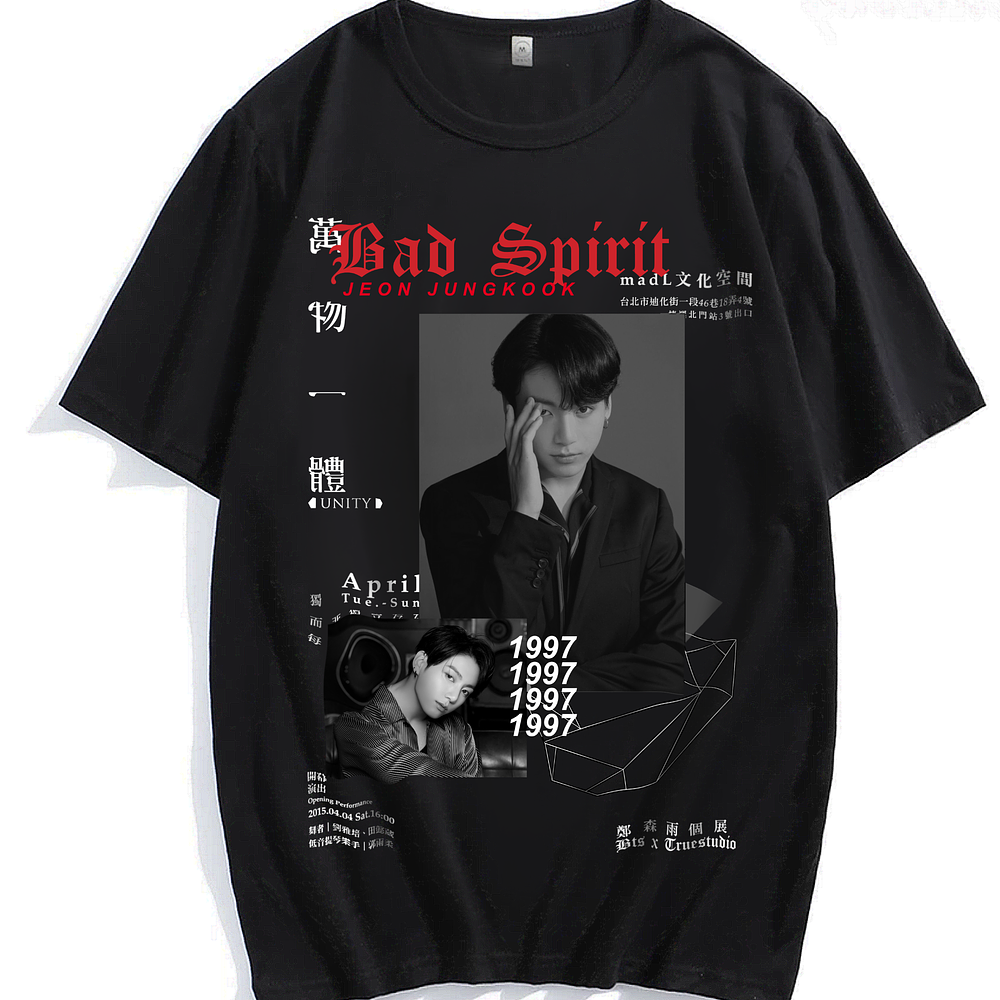 BADSPIRIT | Jeon Jungkook | BTS Polera Manga Corta