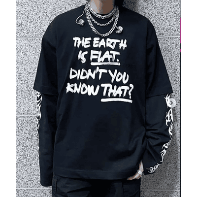 EARTH IS FLAT | Min Yoongi | BTS Polera Manga larga | Poleron