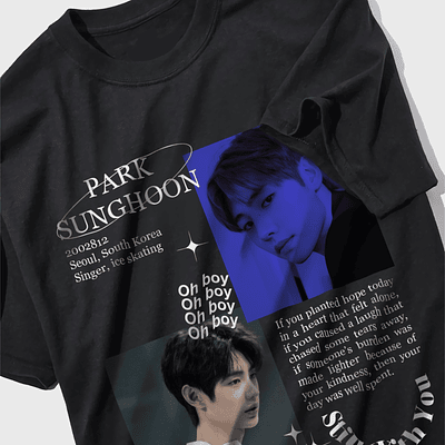 SUNGHOON | ENHYPEN Polera Manga Corta