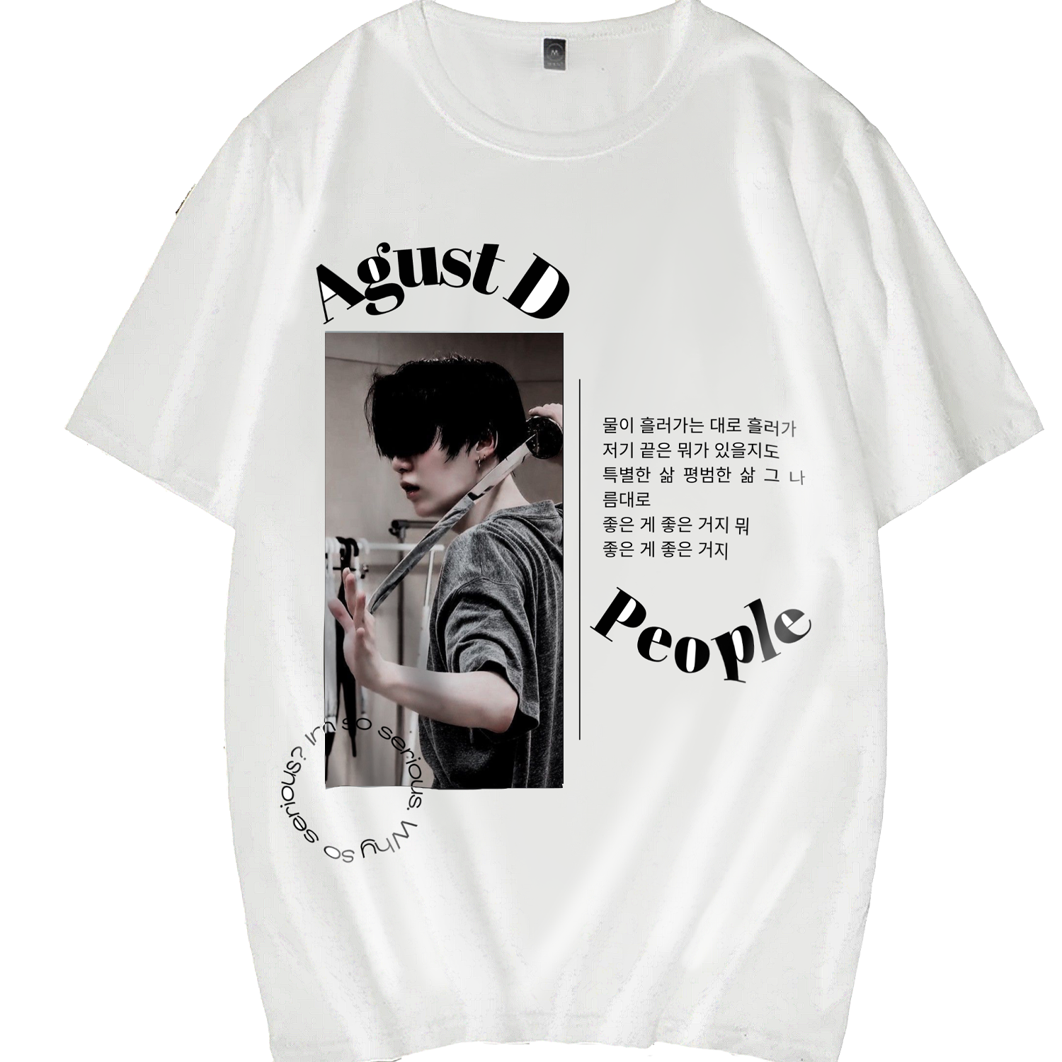 AGUST D | Min Yoongi | BTS Polera Manga Corta
