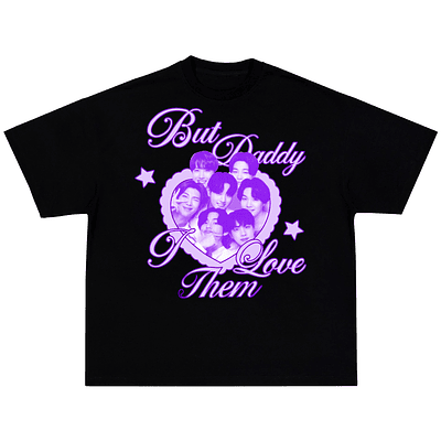 I LOVE THEM | BTS | Polera manga corta - Black