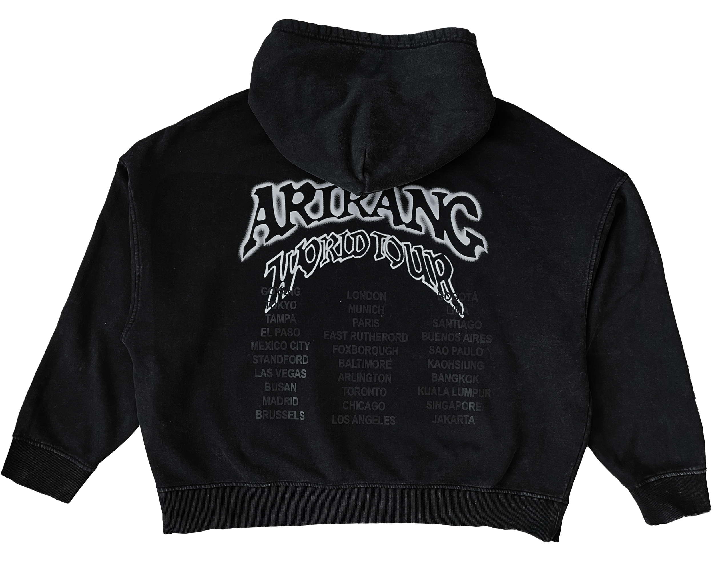 ARIRANG TOUR | Boxy Fit Acid Wash Hoodie