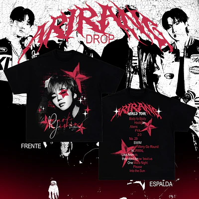 WORLD TOUR ARIRANG | BTS MEMBERS | Polera Manga Corta 