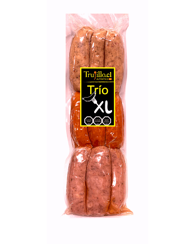 Trio Parrillero XL Trujillo - 675 g. (Chorizo Riojano, Chorizo Criollo, Longaniza Parrillera)