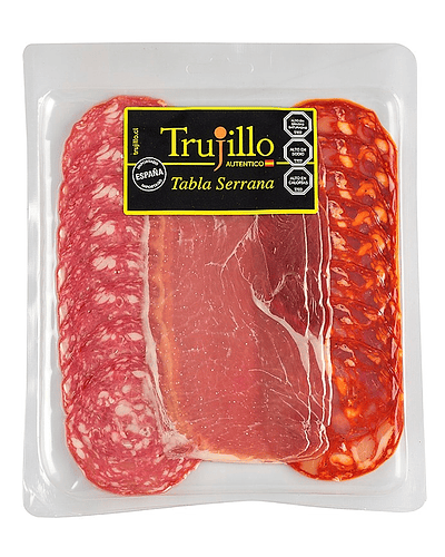 Tabla Serrana Trujillo - 120 g. (Chorizo Vela - Salchichón Vela - Jamón Serrano)