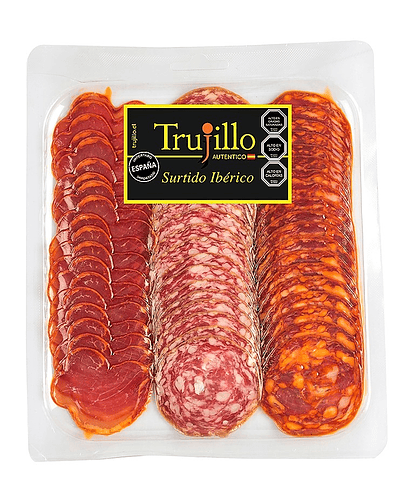 Surtido Ibérico Trujillo - 120 g. (Lomo Embuchado - Chorizo Ibérico - Salchichón Ibérico).