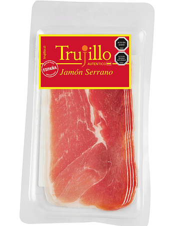 Jamón Serrano Trujillo Et. Roja - 80 g. 