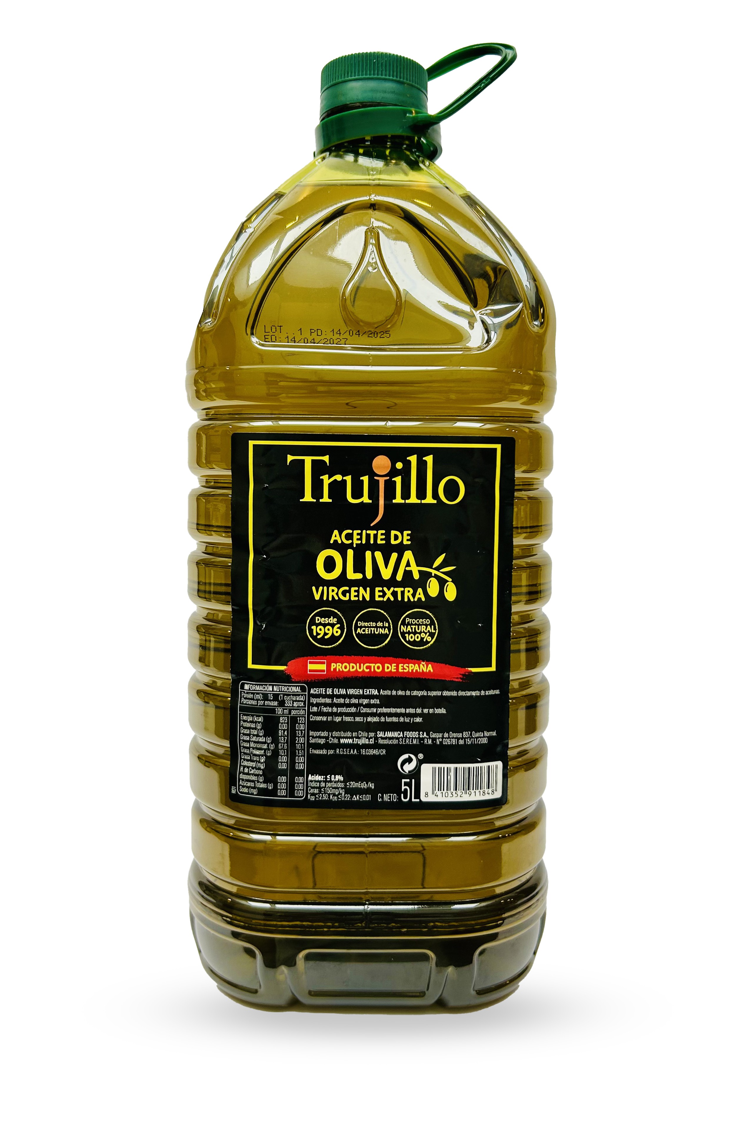 野菜 B.lliy 5kg Aceite de Oliva Virgen Extra Trujillo - Bidón 5 lts.