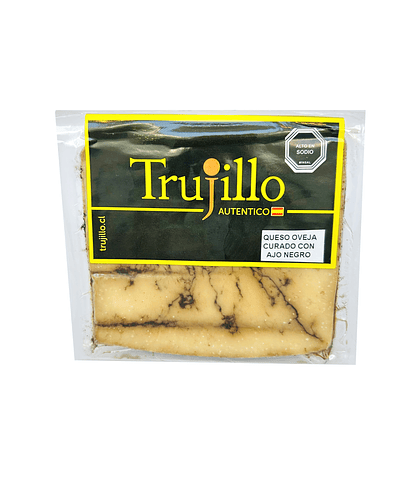 Queso Oveja con Ajo Negro Trujillo - Cuña 180 g.