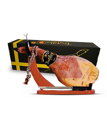 Caja Paleta Ibérica Puro de Bellota D.O. Jabugo Trujillo Et. Negra + atril y cuchillo - unidad 4,5-5 kg. aprox.