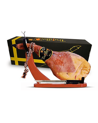 Caja Paleta Ibérica Puro de Bellota D.O. Jabugo Trujillo Et. Negra + atril y cuchillo - unidad 4,5-5 kg. aprox.