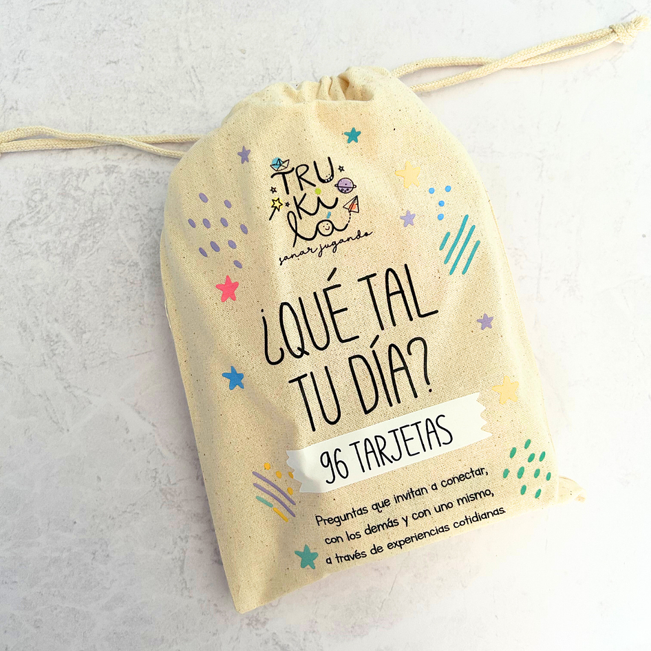 ¿Qué tal tu día? – Set de 96 tarjetas con preguntas del día a día – para abrir conversaciones 1