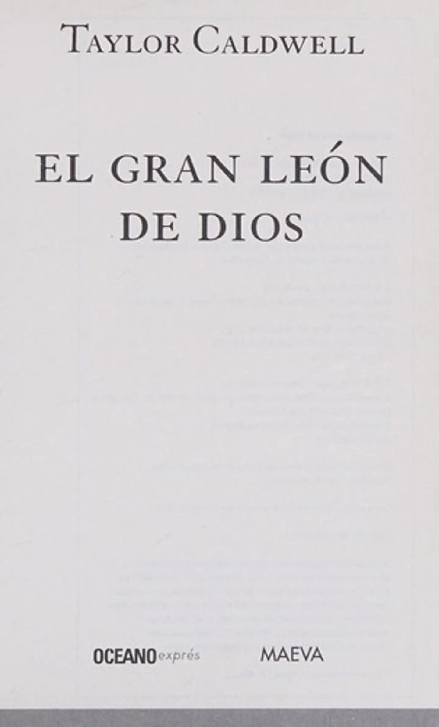 EL GRAN LEON DE DIOS 1