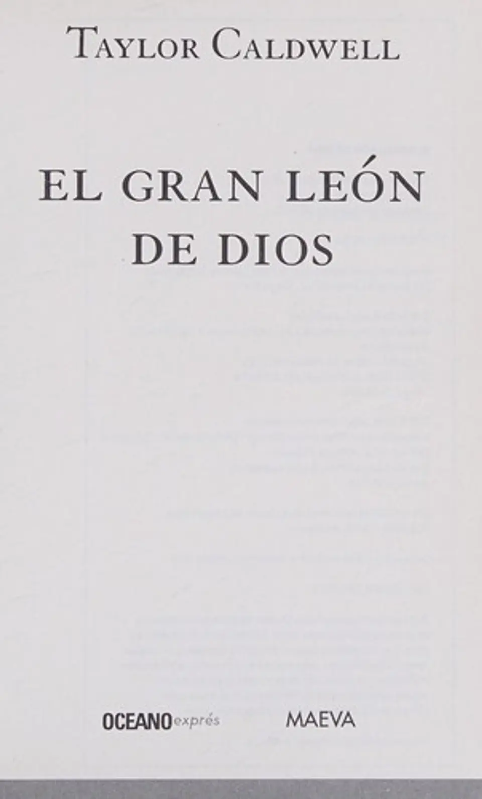 EL GRAN LEON DE DIOS 1