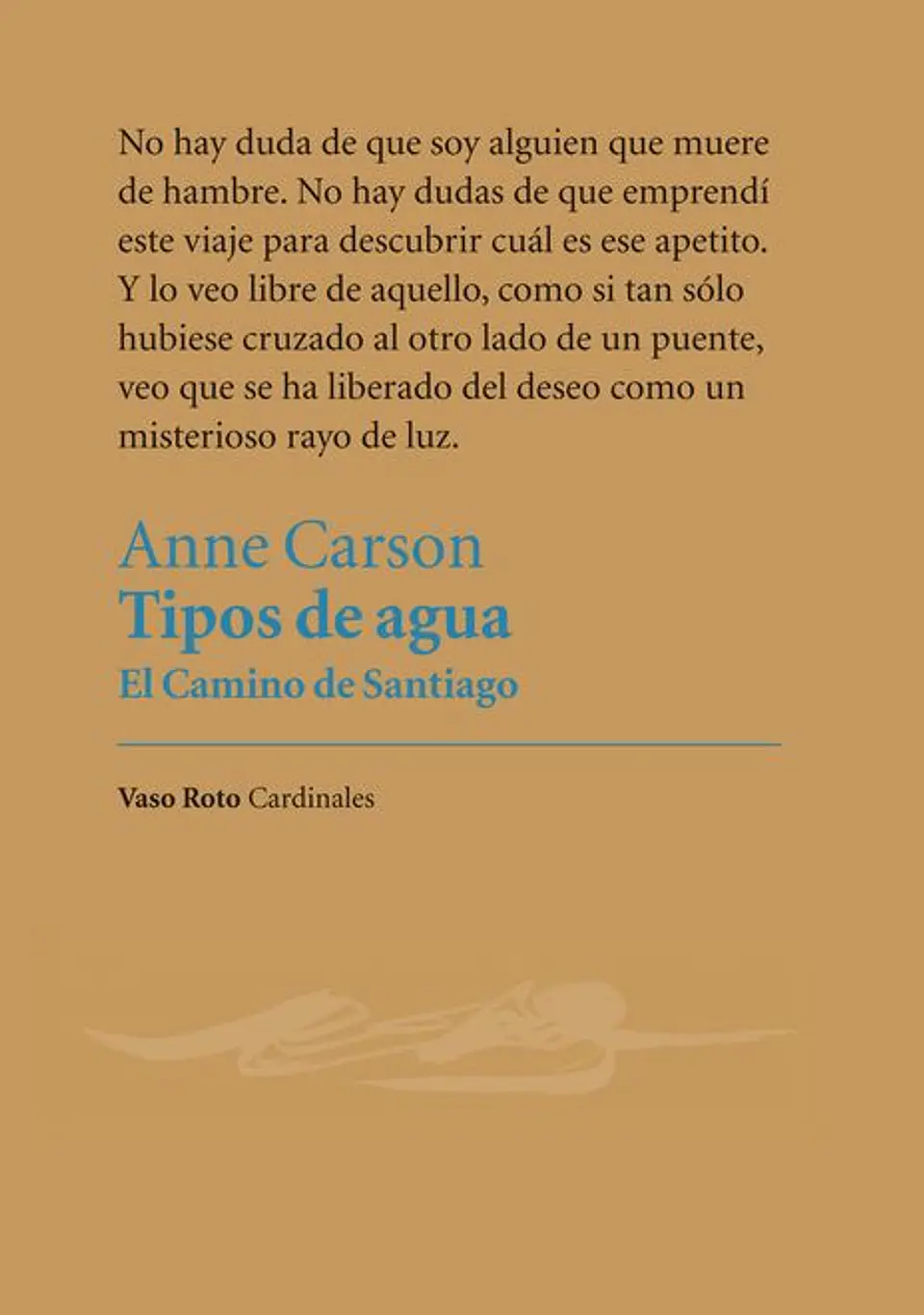 TIPOS DE AGUA EL CAMINO DE SANTIAGO 1