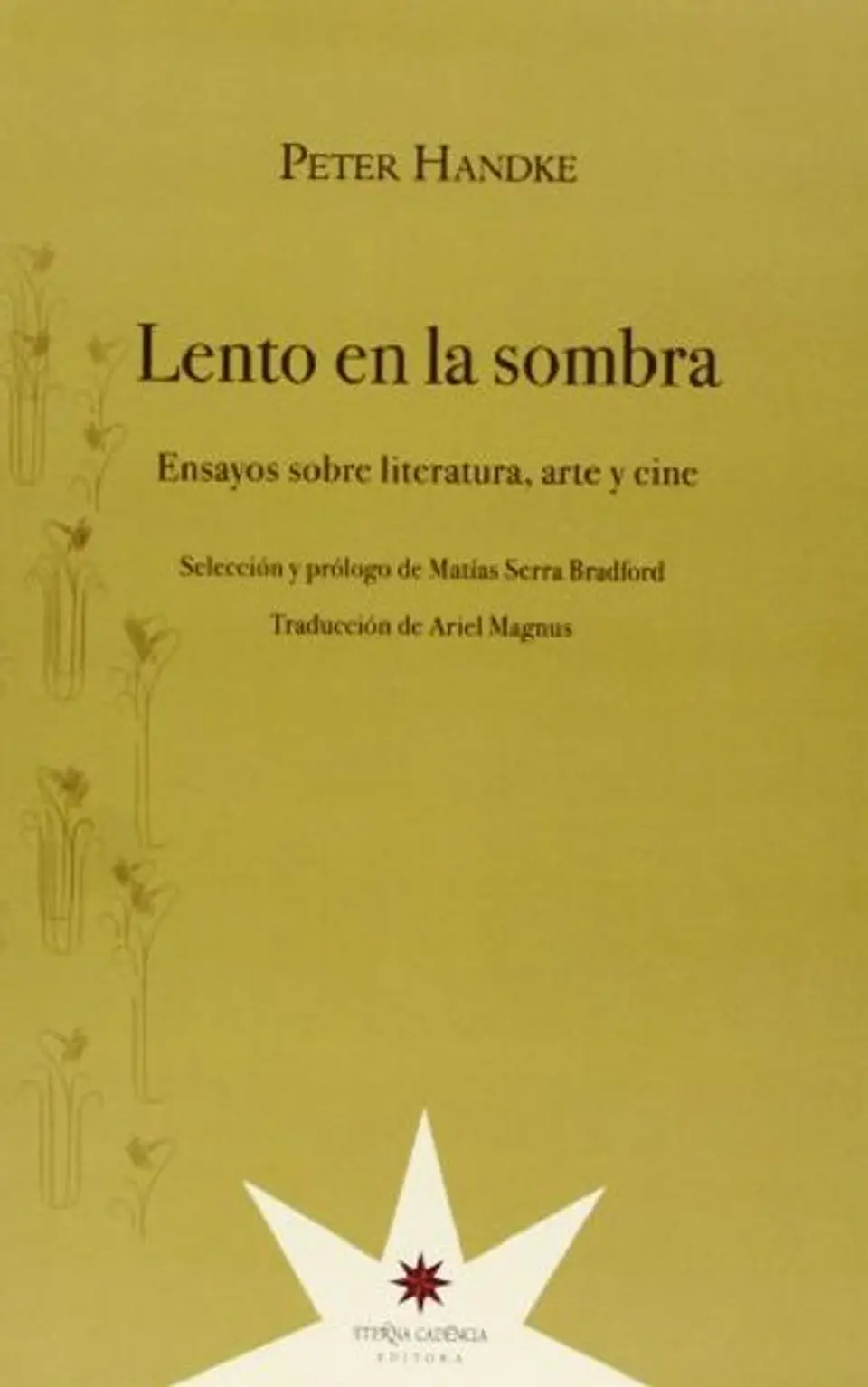 LENTO EN LA SOMBRA. ENSAYOS SOBRE LITERATURA ARTE Y CINE 1