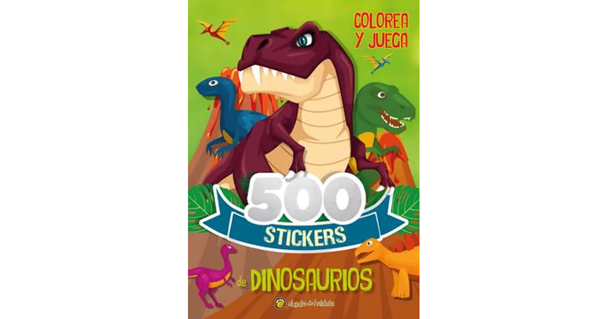 500 STICKERS DE DINOSAURIO