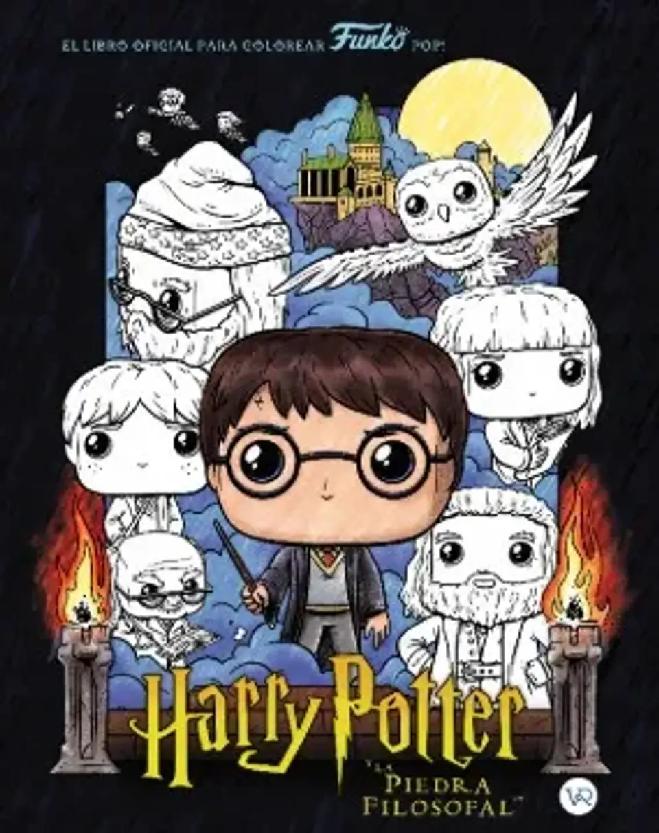 HARRY POTTER Y LA PIEDRA FILOSOFAL PARA COLOREAR 1
