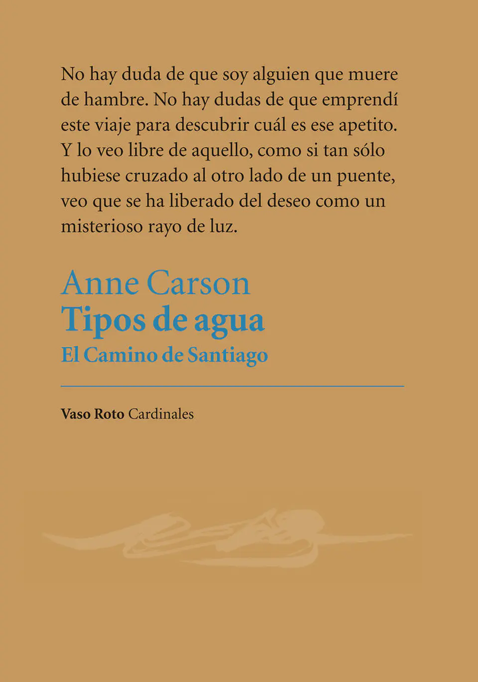 TIPOS DE AGUA EL CAMINO DE SANTIAGO 1