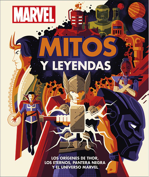 MARVEL MITOS Y LEYENDAS LOS ORIGENES DE THOR LOS ETERNOS PANTERA NEGRA Y EL UNIVERSO MARVEL