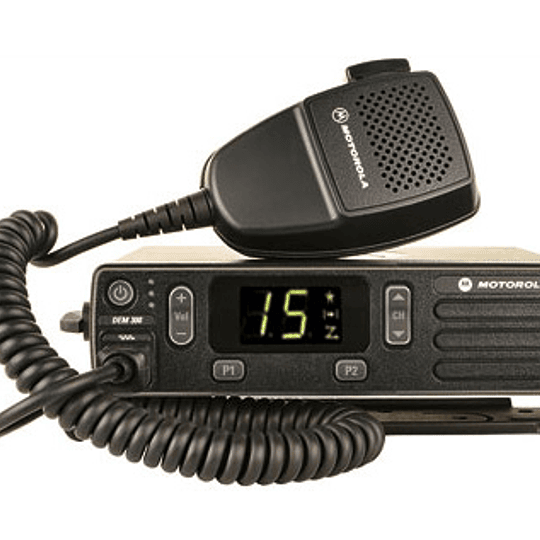 Movil Motorola digital DEM300 VHF, 16 canales, 25W