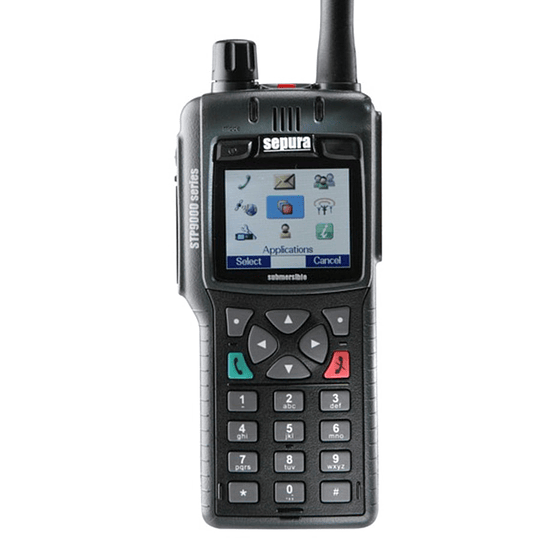 Radio Portátil Sepura STP9000 1.8W RF, Clear, GPS Inc. Batería, Antena, Clip y cargador