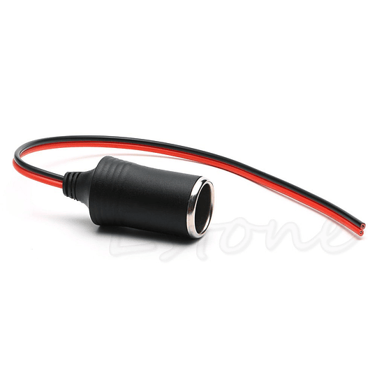 Conector encendedor de auto hembra 12/24V. C/Chicote