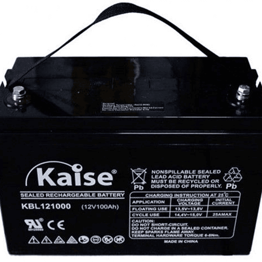 Batería solar KAISE KBL121000 agm sin mantenimiento 12v 100ah TPMA-218163