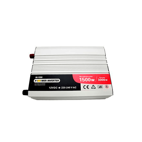 Inversor de voltaje 12V a 220V 1500 W