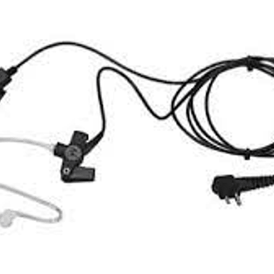 Auricular de 2 conectores con microfono y PTT combinado (negro) RLN5318