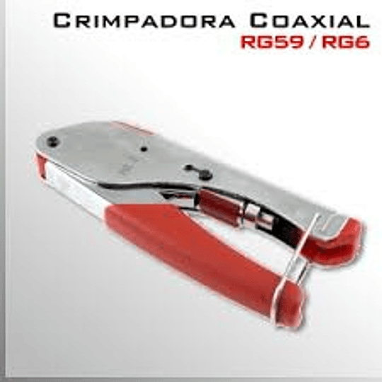 Crimpeador d/compresÃ­on coaxial P/Cables RG-6