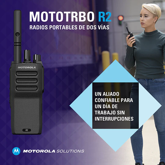Portátil Motorola R2 Digital VHF 136-174 MHz UHF 450-527 MHz