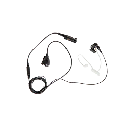 Auricular Hytera de vigilancia de 2 cables con tubo acústico transparente PD6
