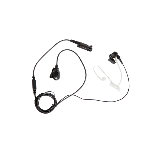 Auricular Hytera de vigilancia de 2 cables con tubo acústico transparente PD6