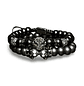 PULSERA PANTERA DOBLE ALL BALCK - Miniatura 1