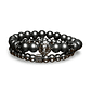 PULSERA LION DOBLE ALL BLACK  - Miniatura 1