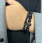 PULSERA LION DOBLE ALL BLACK  - Miniatura 2