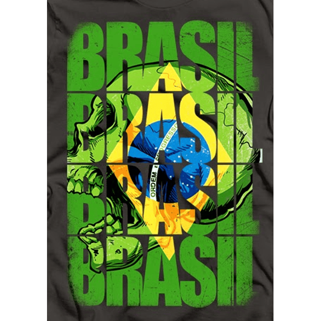 Brasil Skull Flag