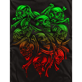 Skulls Red and Green
