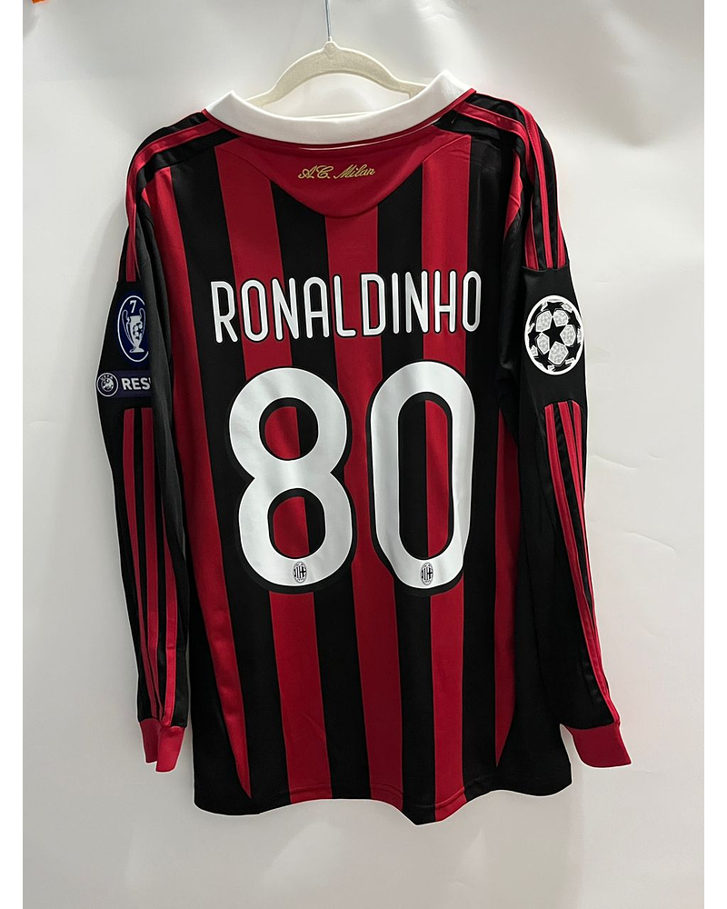 Ronaldinho 80 - Ac Milan 2009/2010 Home Champions League