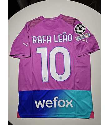 Rafael Leão 10 - Ac Milan 2023/2024 Third Kit Champions League