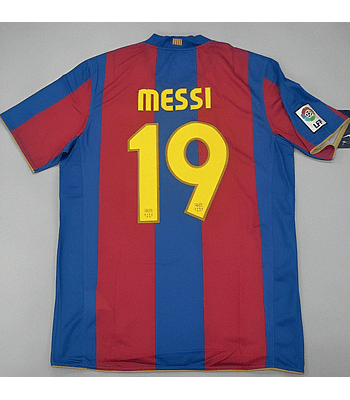 Messi 19 - Barcelona Home 2007/08 La Liga