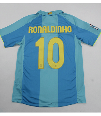 Ronaldinho 10 - Barcelona Away 2007/08 La Liga 