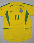 Rivaldo 10 - Brazil Home 2002 World Cup  