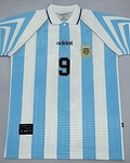 Batistuta 9 - Argentina Home 1996/97 