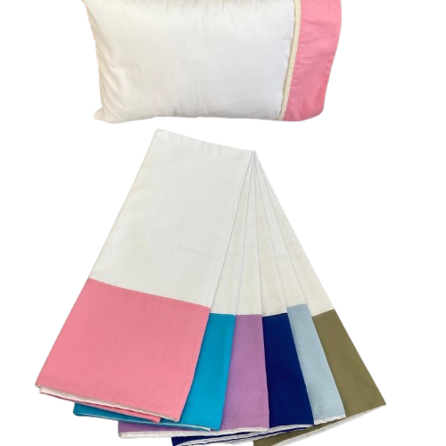 Juego de Sabanas Blanca para Colecho con almohada y funda de solo Bordar 1 nombre.