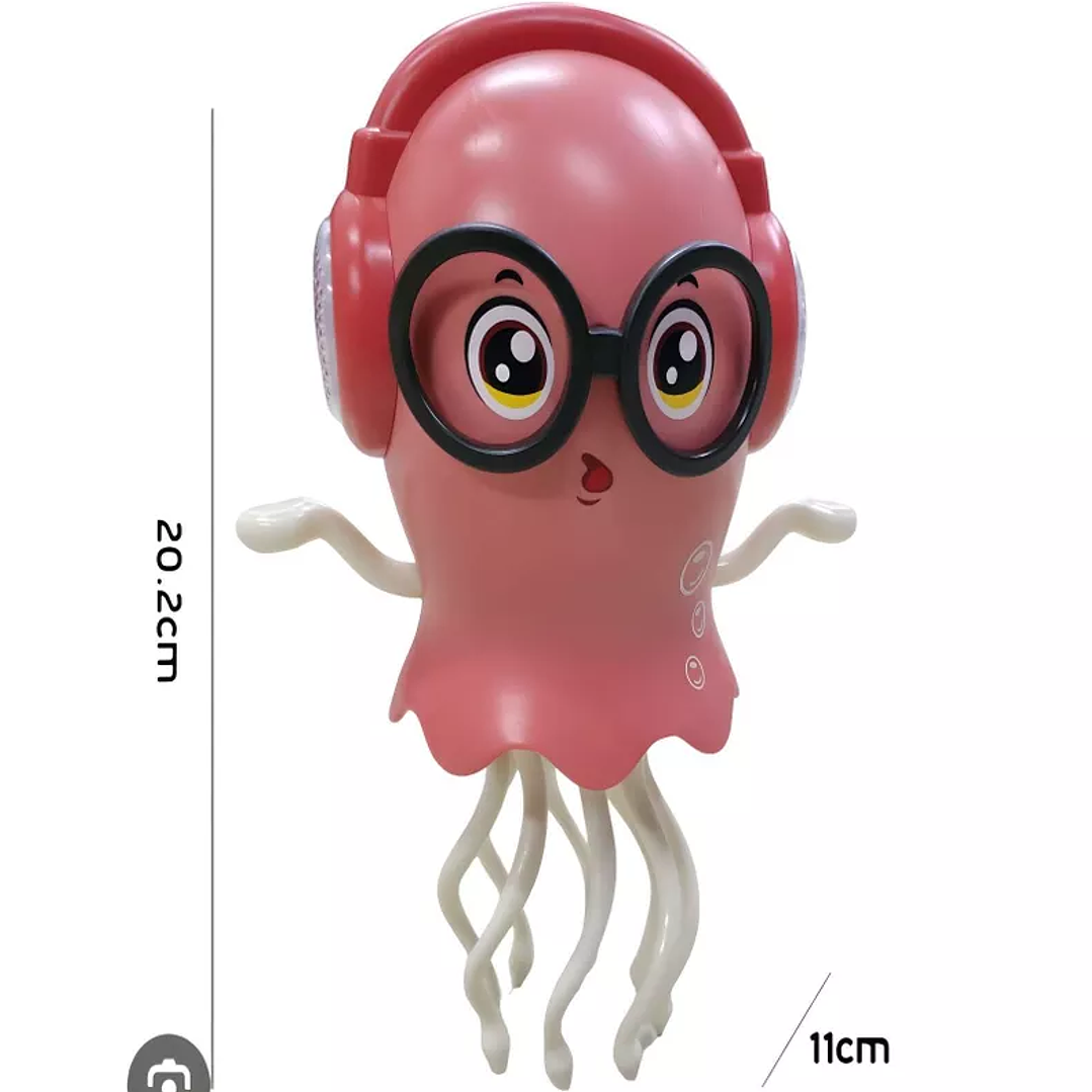 Juguete Pulpo Bailarín, con sus baterías incorporadas. Interactivo Musical Con Luces.  1