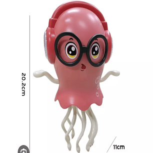 Juguete Pulpo Bailarín, con sus baterías incorporadas. Interactivo Musical Con Luces. 